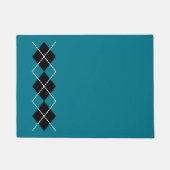 Retro Teal Doormat  Deurmat (Voorkant)