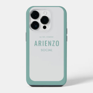 Retro Teal Social Media Merk iPhone 14 Plus Hoesje