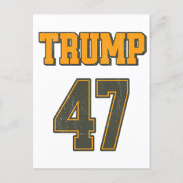 Retro Team Trump 47  Briefkaart