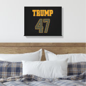 Retro Team Trump 47  Canvas Afdruk (Insitu (Slaapkamer))