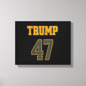 Retro Team Trump 47  Canvas Afdruk (Voorkant)