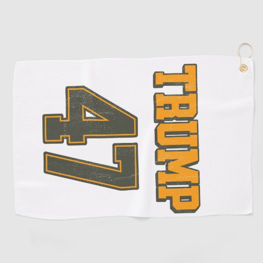 Retro Team Trump 47  Golfhanddoek (Horizontaal)