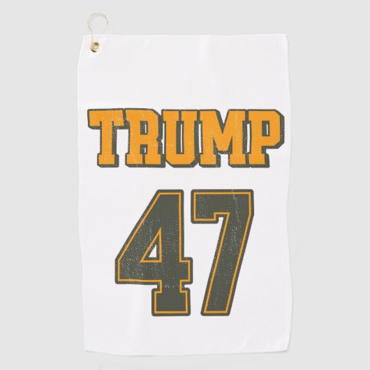 Retro Team Trump 47 Golfhanddoek (Voorkant)