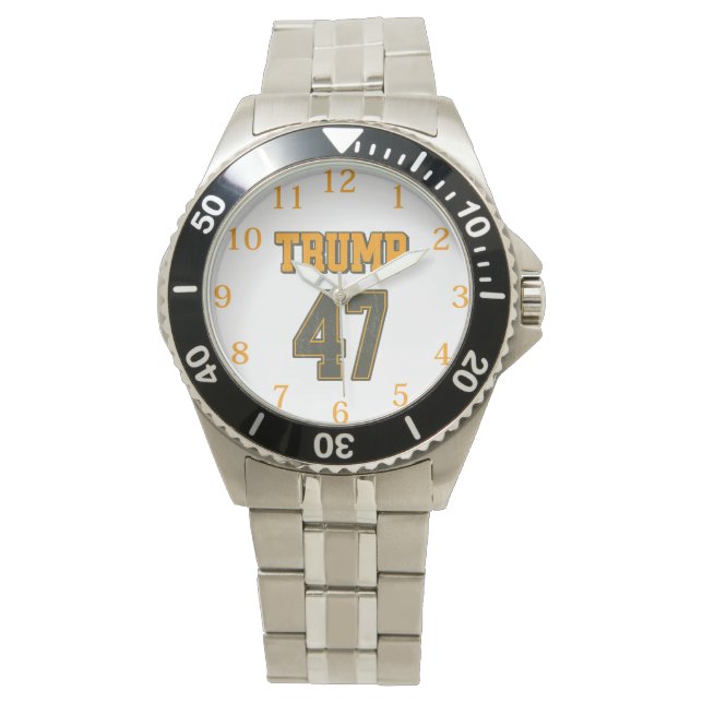 Retro Team Trump 47  Horloge (Voorkant)