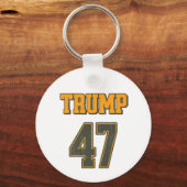Retro Team Trump 47  Sleutelhanger (Voorkant)