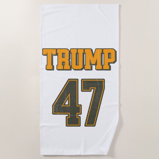 Retro Team Trump 47  Strandlaken (Voorkant)