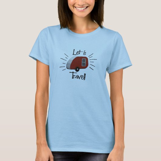 Retro Teardrop Camper Shirt (Voorkant)