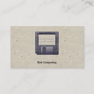 Retro Tech Floppy Disk Professioneel Ontwerp Visitekaartje