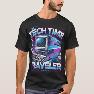 Retro Tech Tijdreiziger – 90s Nostalgie T-shirt