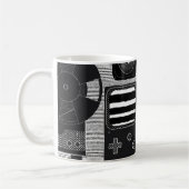 Retro technologie koffiemok (Links)