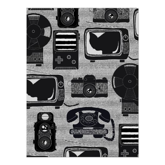 Retro technologie perfect poster (Voorkant)