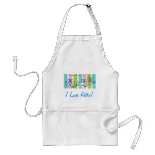 Retro Teenage Birthday Party Standaard Schort