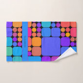Retro Tegels Gepersonaliseerd | Dink Well Handdoek (Handdoek)