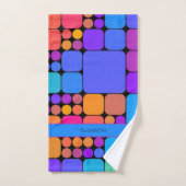 Retro Tegels Gepersonaliseerd | Dink Well Handdoek (Handdoek)