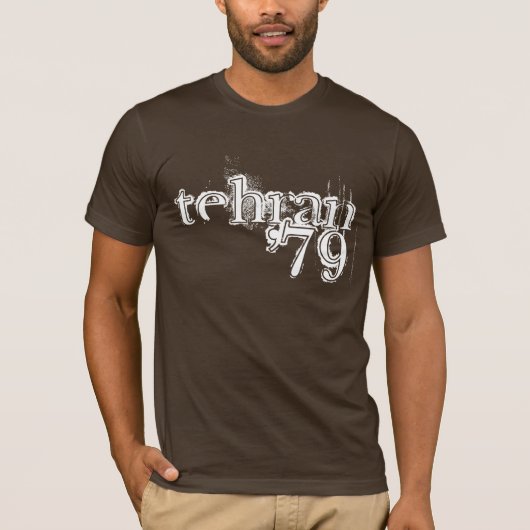 Retro "tehran '79" t-shirt (Voorkant)