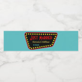 Retro Teken Gewoon Getrouwd Water Fles Labels Waterfles Etiket (Enkel label)