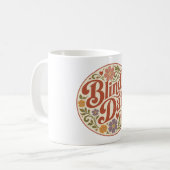 Retro tekst blind koffiemok (Voorkant links)