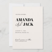 Retro tekst en foto bruiloft opslaan van de datum save the date (Achterkant)