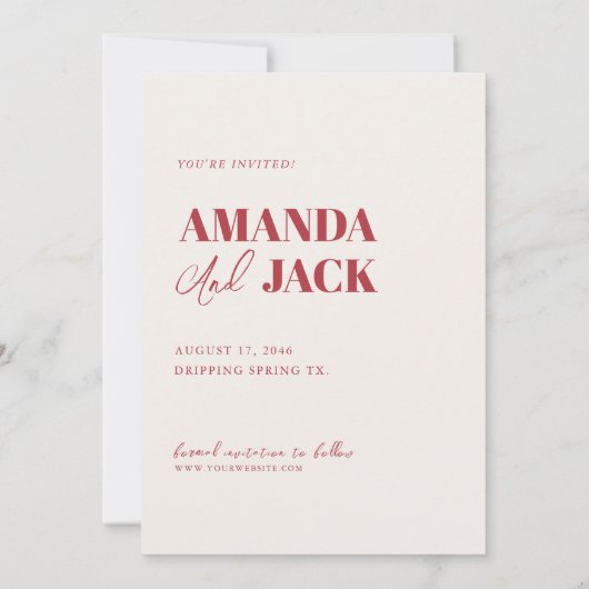 Retro tekst en foto bruiloft opslaan van de datum save the date (Achterkant)