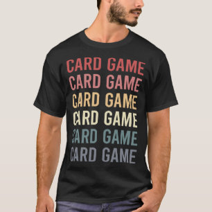 Retro tekst kaartspellen t-shirt