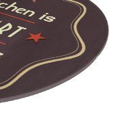 Retro Tekst Keuken Citaat Snijplank (Hoek)
