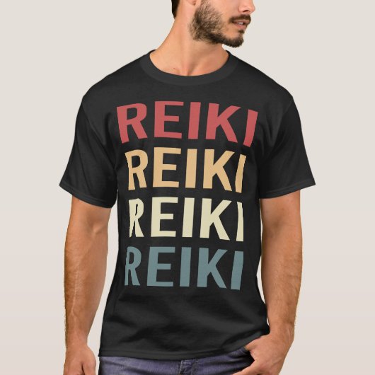 Retro Tekst Reiki T-shirt (Voorkant)