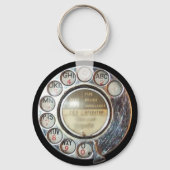 RETRO TELEFOON DIAL sleutelhanger (Voorkant)