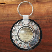 RETRO TELEFOON DIAL sleutelhanger (Voorkant)