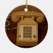  Retro Telefoon Keramisch Ornament (Voorkant)