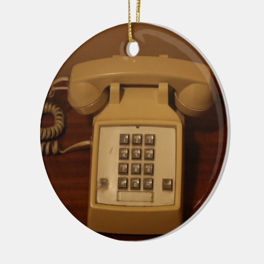 Retro Telefoon Keramisch Ornament (Links)
