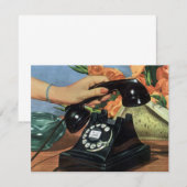 Retro Telefoon met Roterende Wijzerplaat,  Zaken (Voorkant / Achterkant)