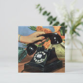 Retro Telefoon met Roterende Wijzerplaat,  Zaken (Staand voorkant)