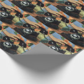 Retro Telefoon met Roterende Wijzerplaat, Zaken Cadeaupapier (Hoek)