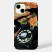 Retro Telefoon met Roterende Wijzerplaat, Zaken Case-Mate iPhone Case (Achterkant)
