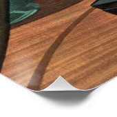 Retro Telefoon met Roterende Wijzerplaat, Zaken Poster (Hoek)