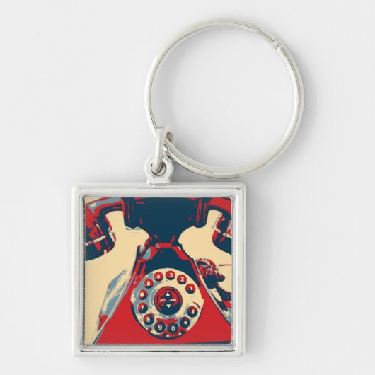 Retro telefoon sleutelhanger (Voorkant)