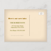 Retro Telefoon Wijziging van Adres Briefkaart (Achterkant)