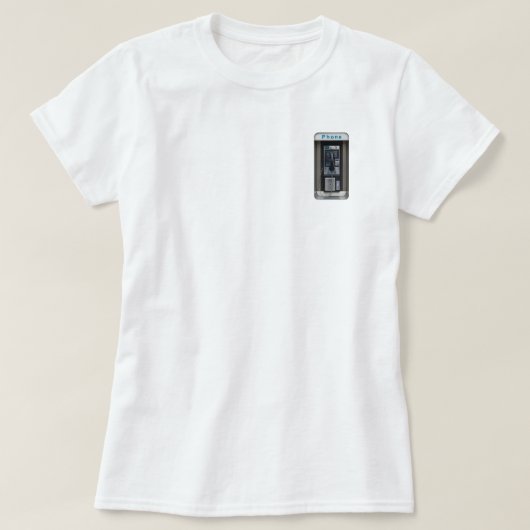 Retro telefooncel ontwerp, vintage telefooncel kun t-shirt (Design voorkant)