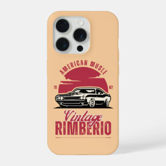 Retro telefoonhoesje voor mannen auto iPhone 15 pro case