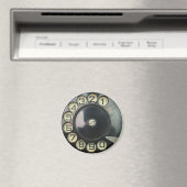-retro-telefoonnummerschijf roterend magneet (Insitu (Vaatwasser))