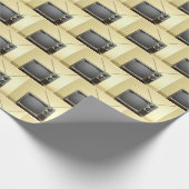 retro-televisie cadeaupapier (Hoek)