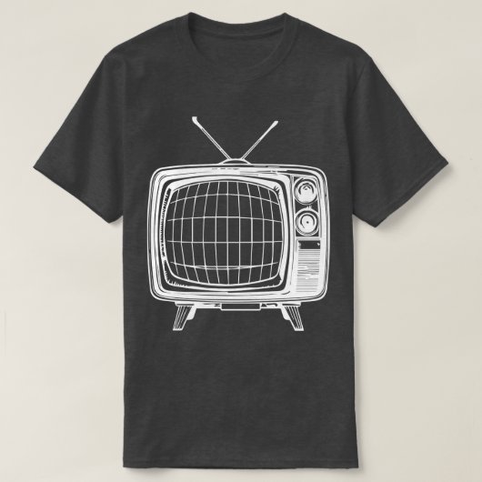 Retro televisie ontwerp 1 t-shirt (Design voorkant)