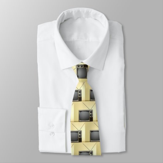 retro-televisietoestel stropdas (Gebonden)