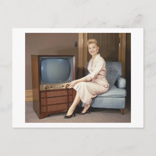 Retro Television Advertisement  Briefkaart (Voorkant)