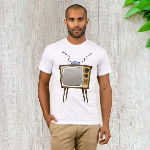 Retro Television TV Mannen T-Shirt