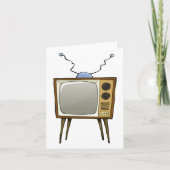 Retro Television  TV Note-kaarten Kaart (Voorkant)
