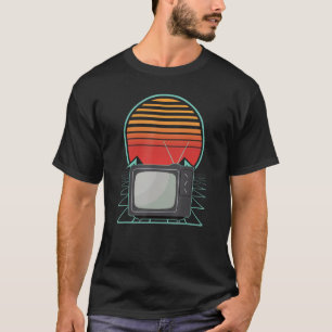 Retro Televison  Oude School van 80-90 jaar Geek S T-shirt