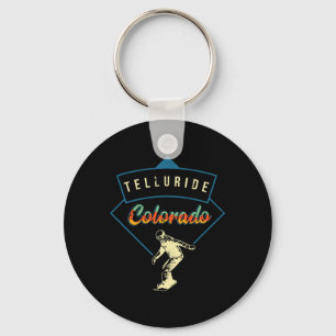 Retro Telluride Colorado Snowboarding Instructor S Sleutelhanger