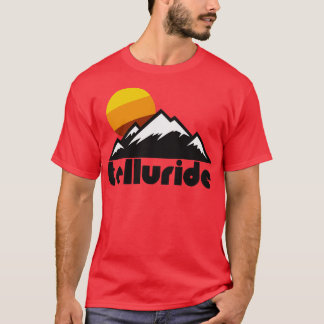 Retro Telluride Toeristische Souvenir Reisontwerp T-shirt