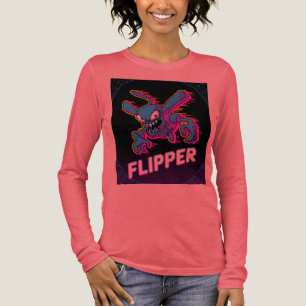 Retro Tempest Flipper Arcade Schurken Cartoon T-sh Tri-Blend Shirt